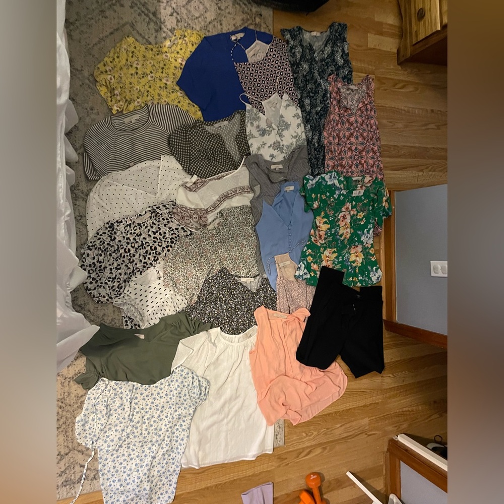 Business Casual Bundle 23 piece bundle tops, pants, dresses Loft - size XS‎
